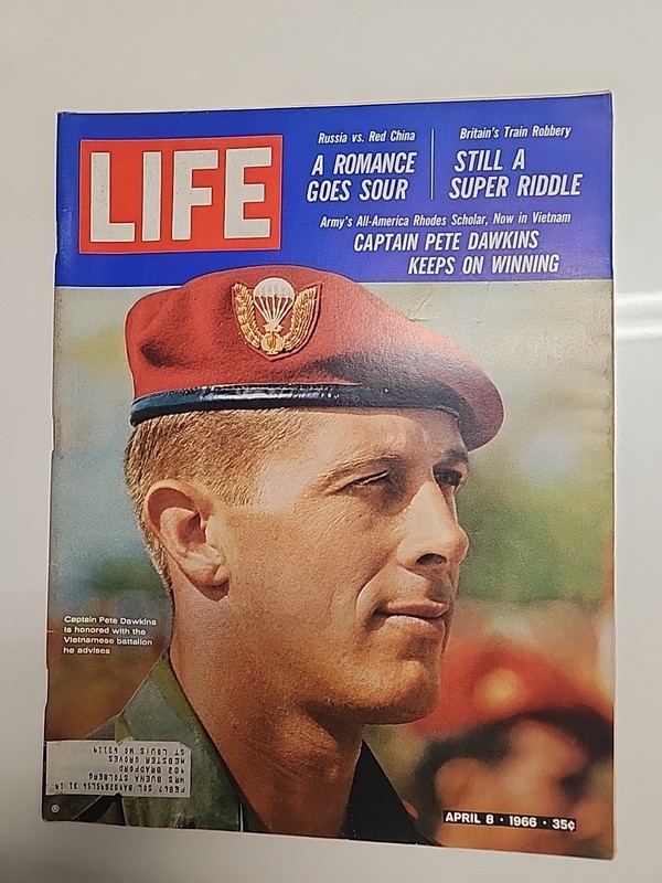 Life Magazine April 8 1966 60th Birthday Anniversary Present Dawkins In Vietnam