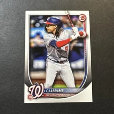 2025 Bowman CJ Abrams #49 Paper Base Washington Nationals