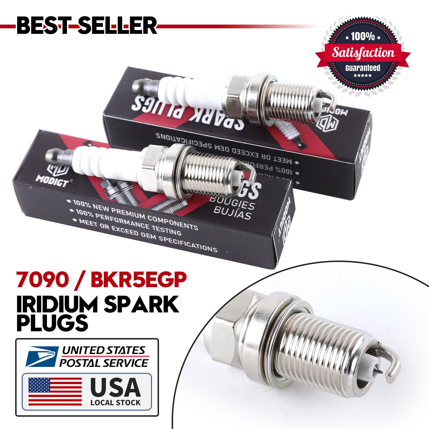 Fit NGK 7090 Iridium Spark Plug Kit 6Pcs for Corolla Sentra Altima Miata Civic