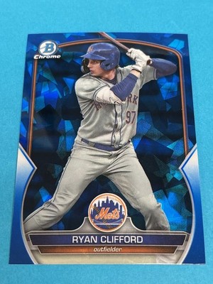 2023 Bowman Draft Sapphire Edition Ryan Clifford New York Mets #BDC-142 Qty Avai
