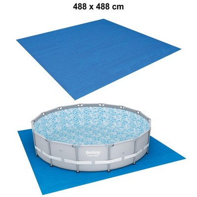 488x488cm Bodenplane Schutzplane Unterlegmatte von BESTWAY für Swimmingpool