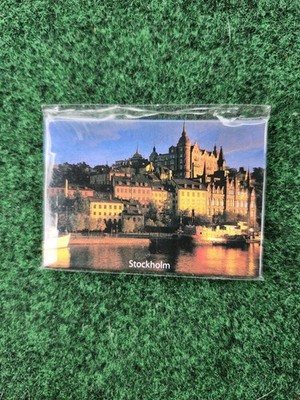 Sodermalm District Mariaberget Neighborhood Bohemian Stockholm Fridge Magnet  