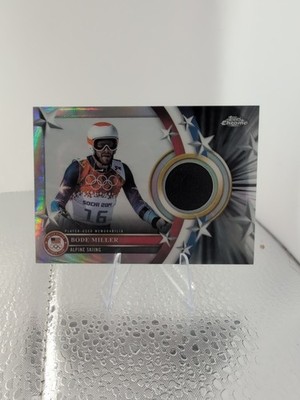 2026 Topps Chrome #USM-BM Bode Miller Player Used (MEM) US Olympic Alpine Skiing