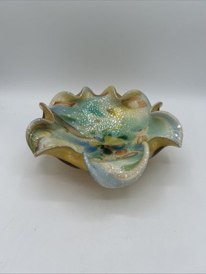 Vintage Murano Glass Dino Martens Avem Tutti Frutti MCM Bowl 9 