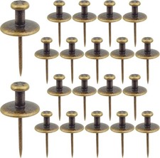 Double Head Large Push Pins Zinc Alloy Long Pushpin Thumb Tacks Flat Bronze