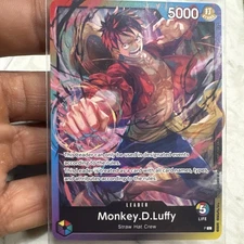 Monkey. D. Luffy P-L Multicolor Foil Leader PROMO Packs Battle Card