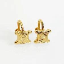 Celine Macadam Logo Gold Earrings 5VCEA36409 133569315