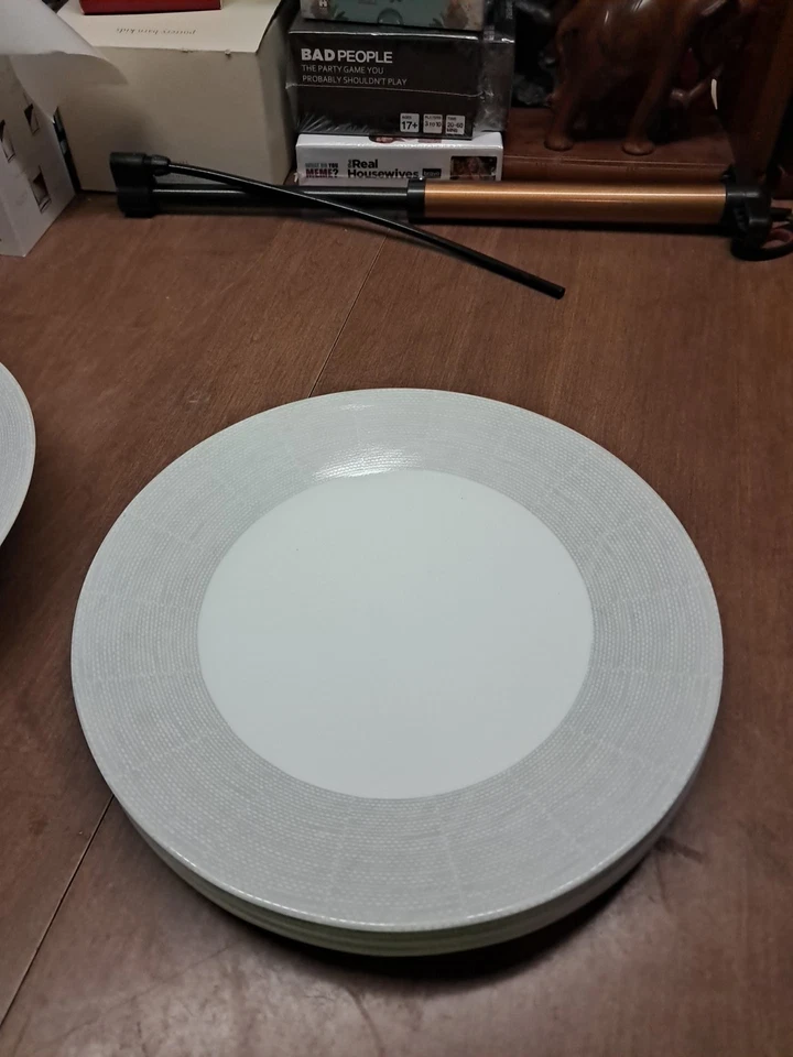 8 Corelle ТКАНЫЕ ЛИНИИ 11 «ОБЕДЕННЫЕ ТАРЕЛКИ редкая (5 новый, 3 Euc +) бункер 202 - Изображение 4 из 4