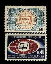 FRANCE 1967 - YT  1515 , 1529  - TIMBRES NEUFS*-  Congrès International