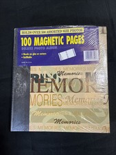 Recollections Black Photo Album 100 Page Pages New Excellent Condition