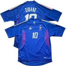 2002 France Authentic Home Jersey 10 Zidane Large adidas World Cup Player Specs