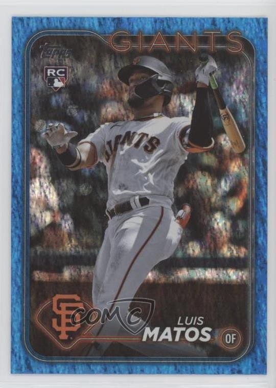 2024 Topps Series 1 Blue Holofoil 647/999 Luis Matos #28 17e2