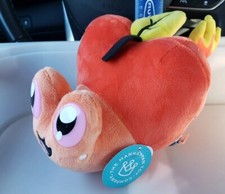 New 10" L Orange Morphies Snappafire Snail Apple Hybrid Plush Manhattan Toy 