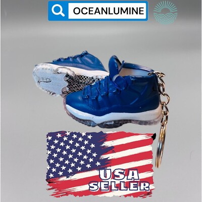 Best Quality Jordan 3D Mini Sneaker Keychain, Shoe Box, Display Box Option