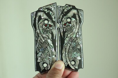 SMITH & WESSON MODEL 59 GRIPS 459 559 MOTHER OF PEARL GRIM REAPER