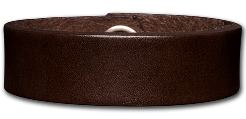 Lederarmband 20MM Braun aus Vollrindleder mit Druckknop…
