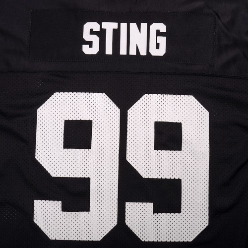 Camiseta de fútbol americano vintage de los 90 WCW Sting Scorpion talla 48 grande nueva con etiquetas WWE WWF AEW - Imagen 16 de 24