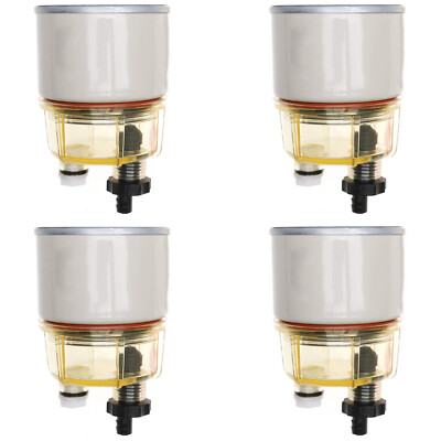 4pcs R12T 10 Micron Fuel Filter / Water Separator Replacement Element 120AT