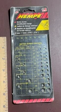 Hempe 32 Nut Bolt Thread Checker Gauge Inch Metric Screw Identification Tool 