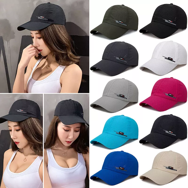 Baseball Cap Quick Drying Sun Hats Unisex Breathable Sport Pure