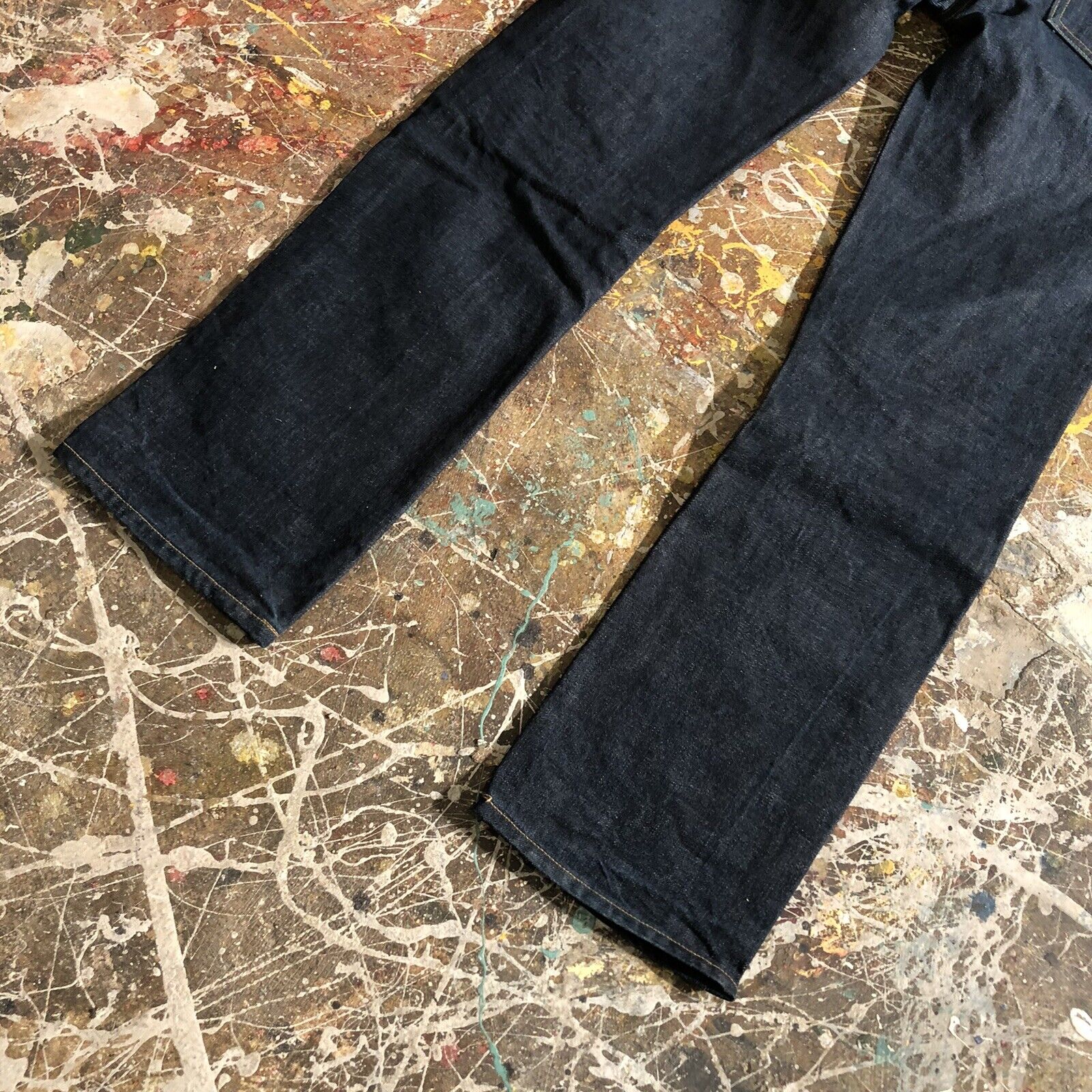 Gustin Selvedge Denim Jeans Straight Leg Size 32x… - image 9