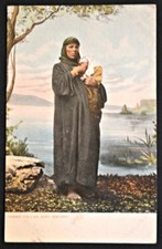 Fellah Woman with Child Egyptian Peasant Postcard PC Circa 1910