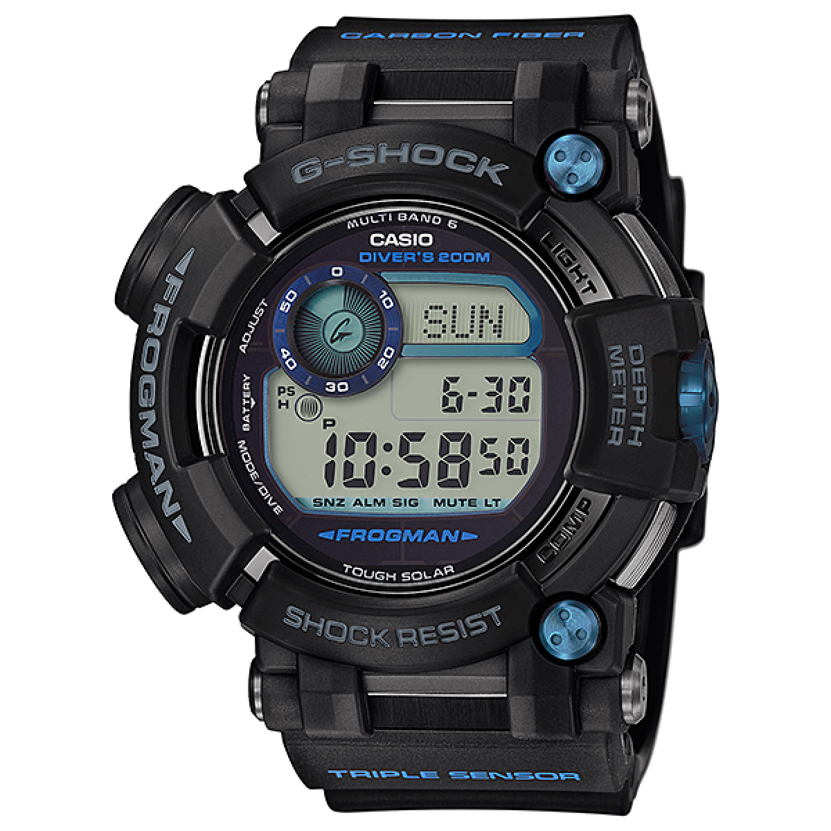 時計 G-SHOCK FROGMAN GWF-D1000B-1JF CASIO G-SHOCK GWF-D1000B-1JF Blue Master of G FROGMAN 6