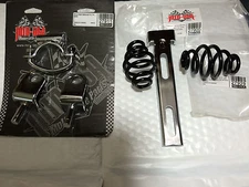 3'' BLACK PLATED Solo Seat springs SEAT and hardware  BIG TWIN 58/84