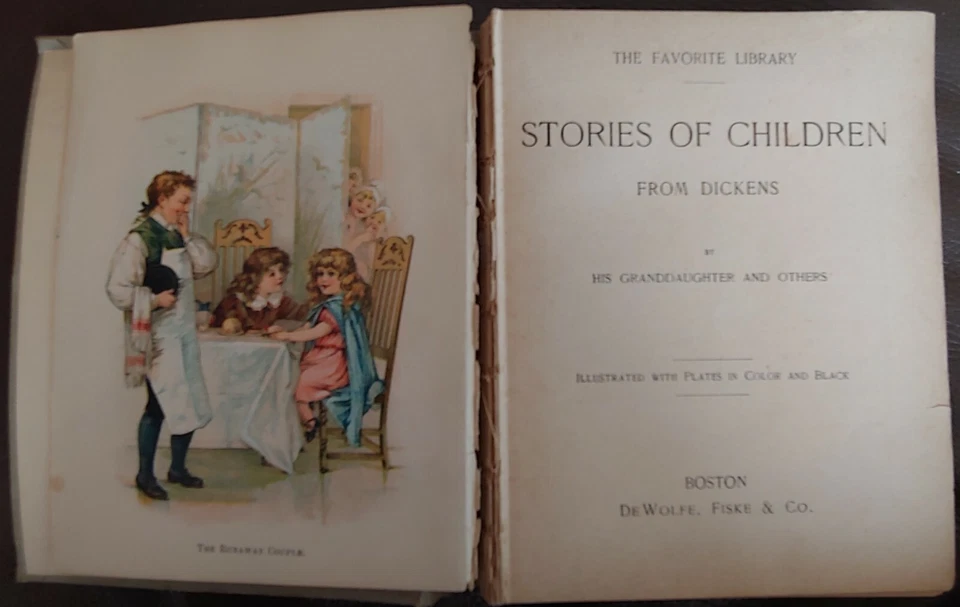 Stories Of Children From Dickens-DeWolfe,Fiske-circa 1900 - Imagem 3 de 4