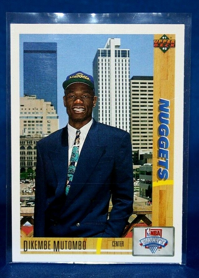 1991-92 Upper Deck Dikembe Mutombo ~ROOKIE~ Denver Nuggets #3