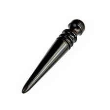 Glass Leather Burnisher Ebony Wood Round Stick Leather Craft Tool