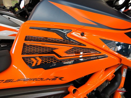 Tanque lateral almohadilla moto azul naranja compatible para KTM 1290 Super Duke R - Imagen 2 de 7
