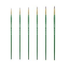 XDT#300-1 Pin Point Art Brush 6Pc #5/0#3/0#0#...