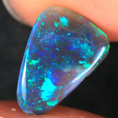 1.3TCW Australian -Lightning Ridge Natural BLACK OPAL KucinaOpals +VIDEO - Picture 6 of 9