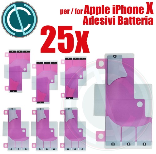 iPhone X 10 Adesivo per fissaggio sostituzione batteria biadesivo sticker scocca - Picture 9 of 10