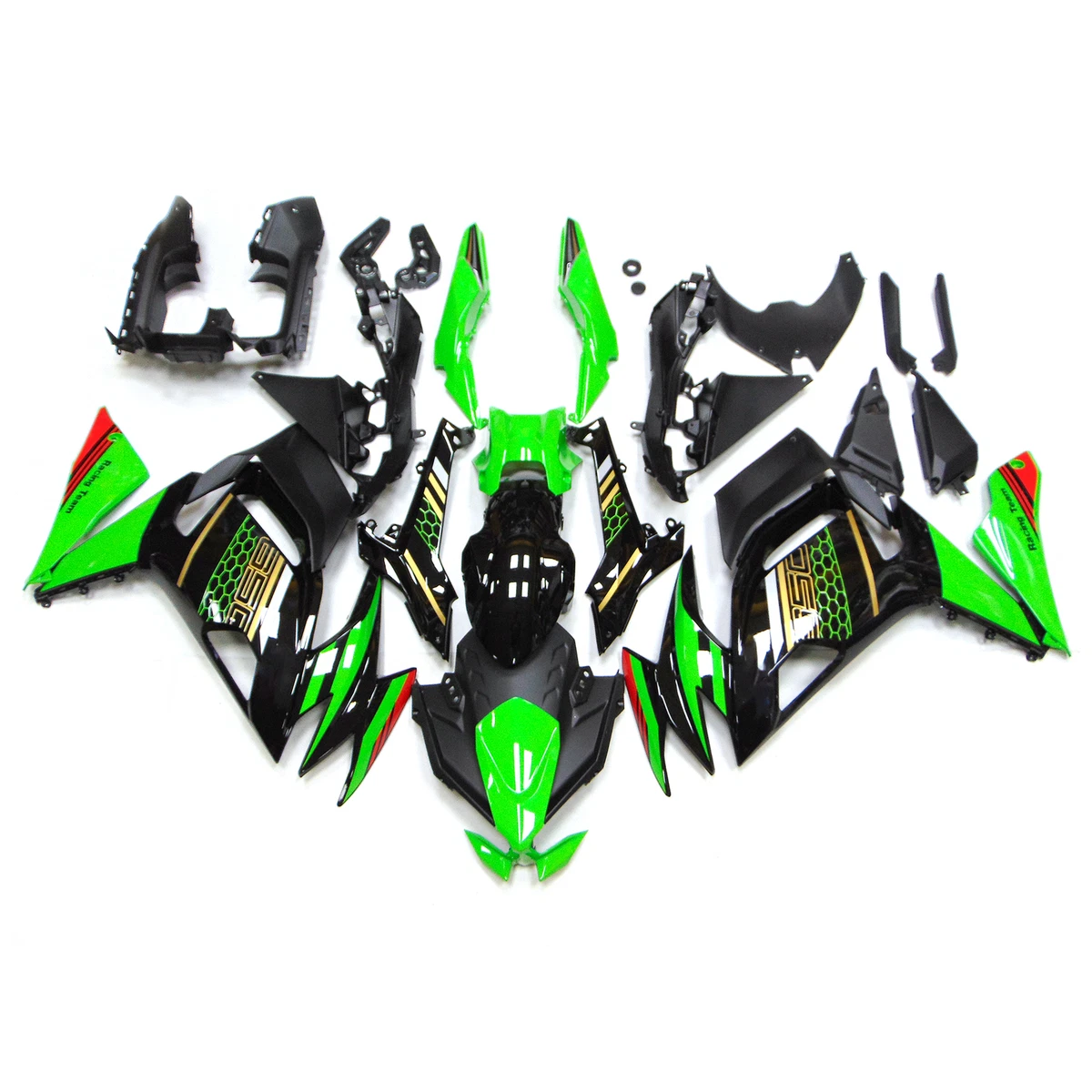 Green Black Fairings for Kawasaki ER-6F 2020 2021 2022 2023 Ninja 650r  Bodywork | eBay
