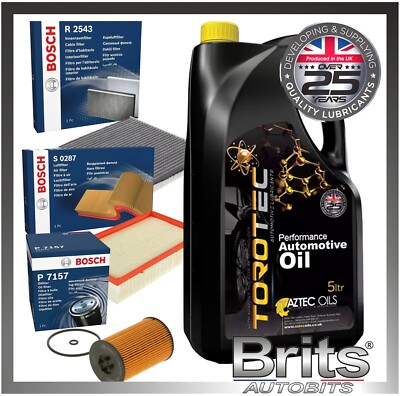 SERVICE KIT VW TIGUAN (AD1) 1.6 2.0 TDI OIL AIR CABIN FILTERS + OIL (2016-2020)