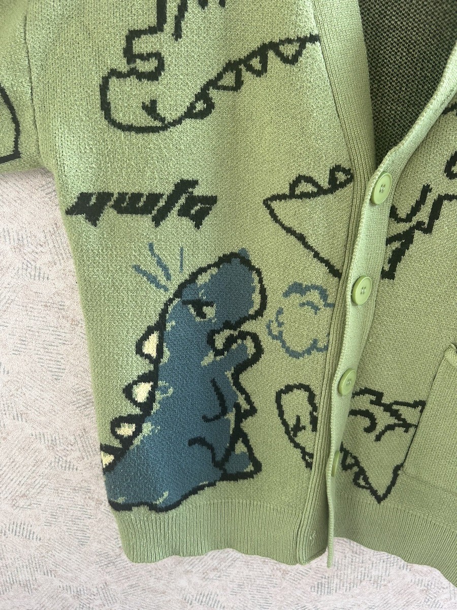 Oversized Sweater Green Dinosaur Sweater Oversized Sweater