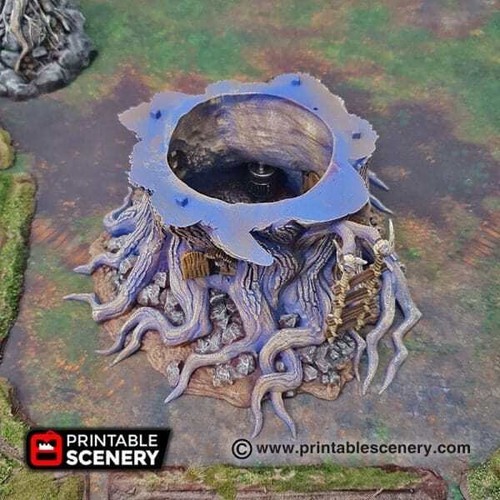 Cabaña Feywild - edificio de fantasía en ruinas - terreno de mesa de fantasía - Imagen 5 de 8