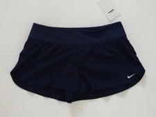 NWT Nike Swim Women's Large XL Navy Blue 2.5" Shorts Bottoms