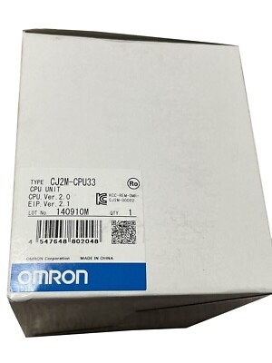 CJ2M-CPU33 New Sealed OMRON PLC Module CJ2M-CPU33