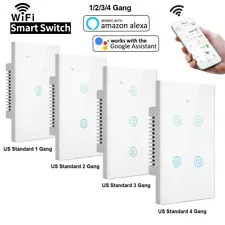 WIFI Control Wall Touch Panel Socket Light Wall Switch Glass Touch Panel
