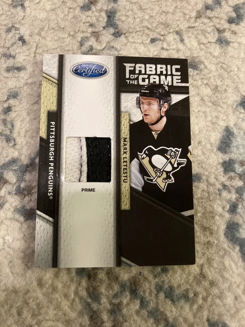 11-12 Certified FABRIC OF THE GAME Mark Letestu 2 COLOR PATCH 3/25 PENGUINS #117