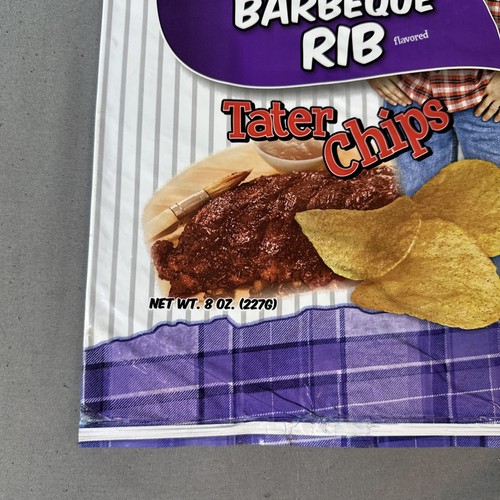 Larry the Cable Guy Tator Potato Chips Barbecue Rib Flavored Empty Bag 2014 - Picture 5 of 12