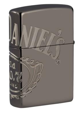Zippo Armor Lighter With Engraved Wrap Around Jack Daniel's Logo