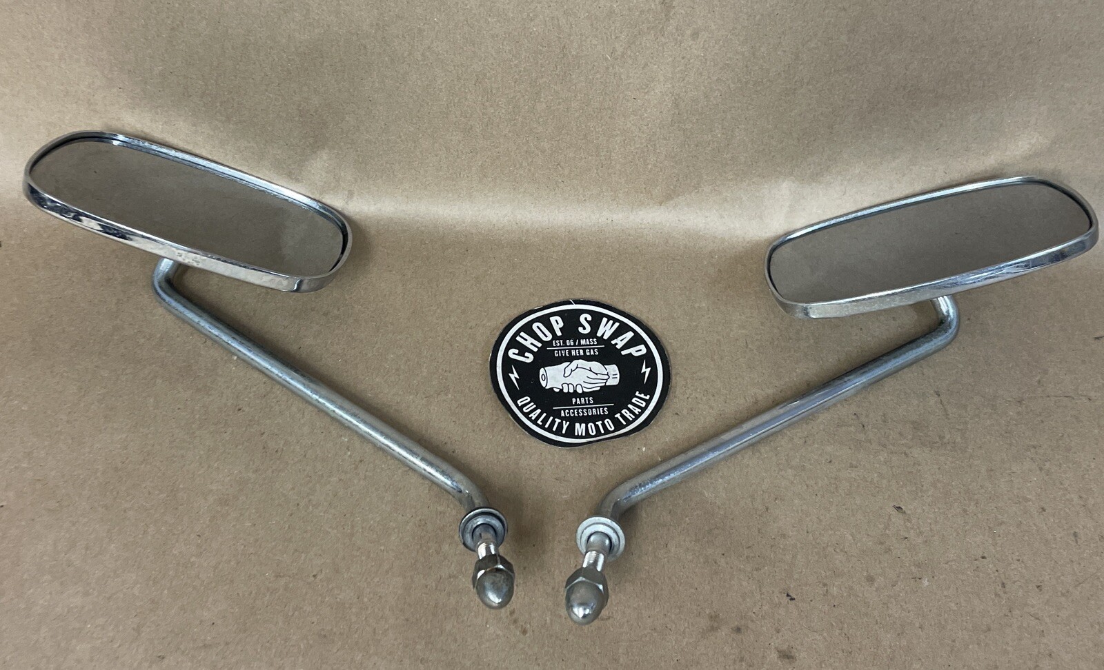 Genuine Harley-Davidson Mirrors, Pair, Long Arm, 91875-88, 91904  