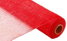 20 PIECE CASE PACK- THE ORIGINAL DECO POLY MESH - Metallic Red 21 Inch Roll NEW 