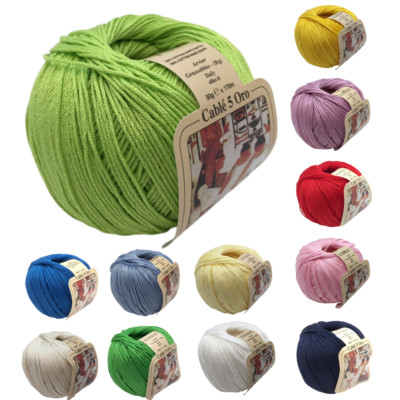 Set Lana Per Uncinetto – 4 Gomitoli 50g Multicolore + Uncinetto 2,5 Mm + 10 Marcapunti, Acrilico Morbido, Per Amigurumi E Maglia - 3