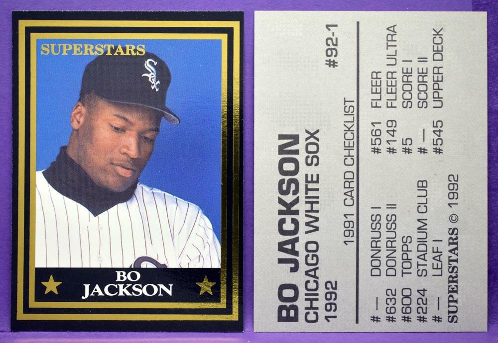 Bo Jackson Chicago White Sox 1992 Superstars Magazine Hand-Cut Insert #92-1