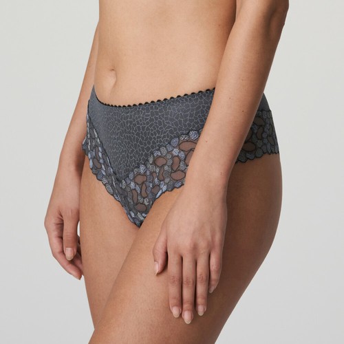 Prima Donna Hyde Park Luxus String Grau Blau Stickerei Dessous Slip 0663201 - Bild 2 von 8